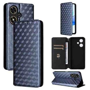 For Honor Play 50 / Play 50m Cubic Grid Texture Flip Leather Phone Case(Blue)