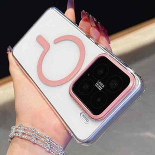 For Xiaomi 15 High Transparency PC MagSafe Phone Case(Pink)