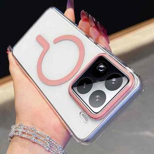 For Xiaomi 15 Pro High Transparency PC MagSafe Phone Case(Pink)