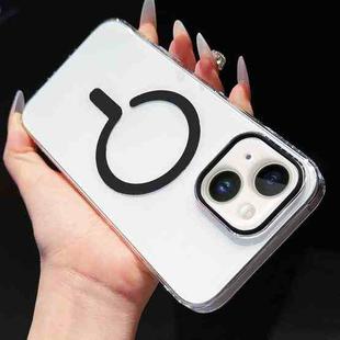 For iPhone 14 / 13 High Transparency PC MagSafe Phone Case(Black)