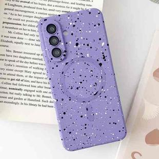 For Samsung Galaxy A36 5G Starry Sky TPU Shockproof MagSafe Phone Case(Purple)
