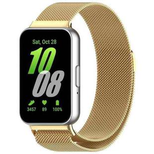 For Samsung Galaxy Fit 3 xDfind Milan Magnetic Stainless Steel Watch Band(Gold)