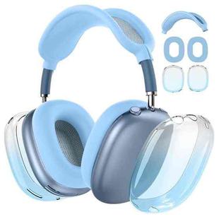 For Apple AirPods Max Headphones Gradient TPU Protective Case(Sky Blue)