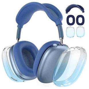 For Apple AirPods Max Headphones Gradient TPU Protective Case(Midnight Blue)