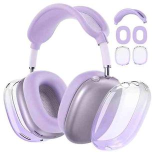 For Apple AirPods Max Headphones Gradient TPU Protective Case(Pink Purple)