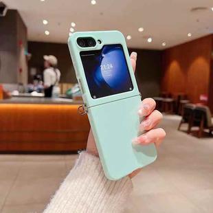 For Samsung Galaxy Z Flip6 5G Skin Feel Solid Color Folding Buckle TPU Phone Case(Green)