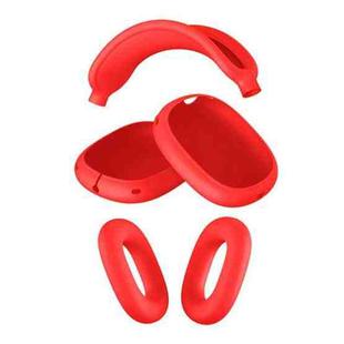 For Apple AirPods Max Headphones Silicone Protective Case(Red)