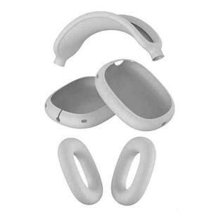 For Apple AirPods Max Headphones Silicone Protective Case(Light Grey)