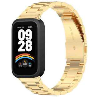 For Redmi Band 3 / Xiaomi Smart Band 9 Active xDfind Three Beads Metal Watch Band(Gold)