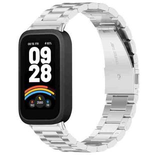 For Redmi Band 3 / Xiaomi Smart Band 9 Active xDfind Three Beads Metal Watch Band(Silver)