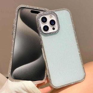 For iPhone 15 Pro Colorful Glitter TPU Hybrid IMD Full Coverage Phone Case(Blue)
