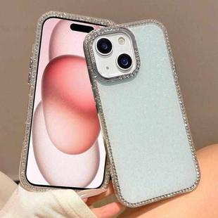 For iPhone 15 Colorful Glitter TPU Hybrid IMD Full Coverage Phone Case(Blue)