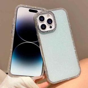 For iPhone 14 Pro Colorful Glitter TPU Hybrid IMD Full Coverage Phone Case(Blue)