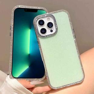 For iPhone 13 Pro Max Colorful Glitter TPU Hybrid IMD Full Coverage Phone Case(Green)