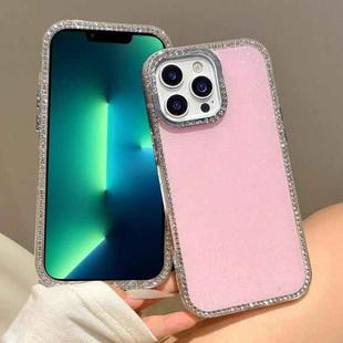 For iPhone 13 Pro Max Colorful Glitter TPU Hybrid IMD Full Coverage Phone Case(Pink)