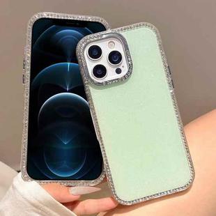 For iPhone 12 Pro Max Colorful Glitter TPU Hybrid IMD Full Coverage Phone Case(Green)