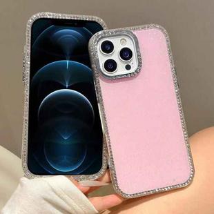 For iPhone 12 Pro Max Colorful Glitter TPU Hybrid IMD Full Coverage Phone Case(Pink)