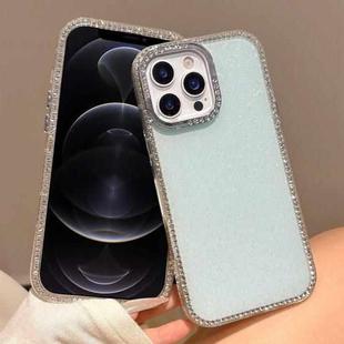 For iPhone 12 Pro Colorful Glitter TPU Hybrid IMD Full Coverage Phone Case(Blue)