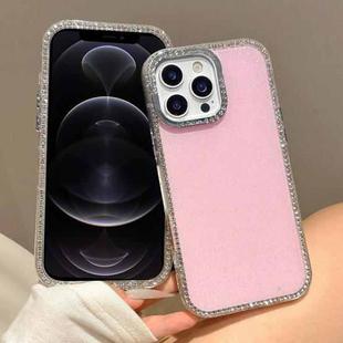 For iPhone 12 Pro Colorful Glitter TPU Hybrid IMD Full Coverage Phone Case(Pink)