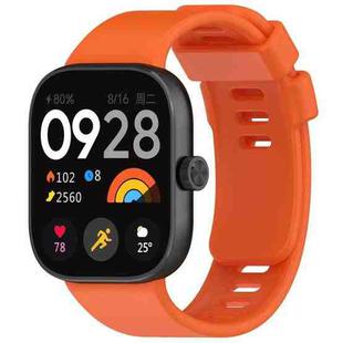 For Xiaomi Smart Band 9 Pro / 8 Pro xDfind Solid Color Silicone Sports Watch Band(Orange)