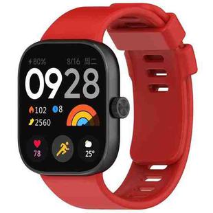 For Xiaomi Smart Band 9 Pro / 8 Pro xDfind Solid Color Silicone Sports Watch Band(Red)
