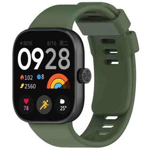 For Xiaomi Smart Band 9 Pro / 8 Pro xDfind Solid Color Silicone Sports Watch Band(Dark Green)