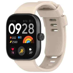 For Redmi Watch 5 / Watch 4 xDfind Solid Color Silicone Sports Watch Band(Starlight)