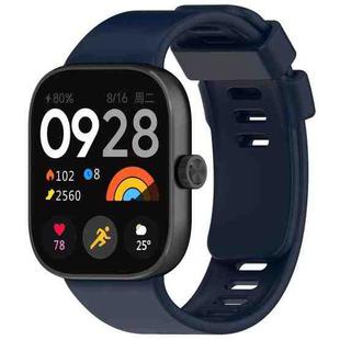 For Redmi Watch 5 / Watch 4 xDfind Solid Color Silicone Sports Watch Band(Dark Blue)