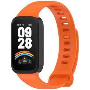 For Redmi Band 2 / Xiaomi Smart Band 8 Active xDfind Soft Silicone Integrated Watch Band(Orange Black)