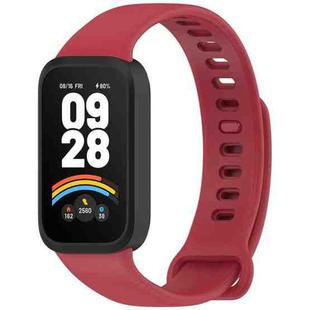 For Redmi Band 2 / Xiaomi Smart Band 8 Active xDfind Soft Silicone Integrated Watch Band(Red Black)