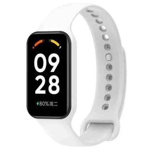 For Redmi Band 2 / Xiaomi Smart Band 8 Active xDfind Soft Silicone Integrated Watch Band(White)