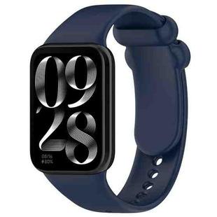 For Xiaomi Smart Band 9 Pro / 8 Pro xDfind Solid Color Black Buckle Silicone Watch Band(Midnight Blue)