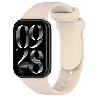 For Xiaomi Smart Band 9 Pro / 8 Pro xDfind Solid Color Black Buckle Silicone Watch Band(Starlight Color)