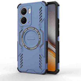 For Realme Neo7x 5G Butterfly Armor MagSafe Magnetic Ring Shockproof Phone Case(Blue)