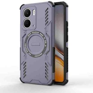 For Realme Neo7x 5G Butterfly Armor MagSafe Magnetic Ring Shockproof Phone Case(Purple)