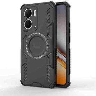 For Realme Neo7x 5G Butterfly Armor MagSafe Magnetic Ring Shockproof Phone Case(Black)