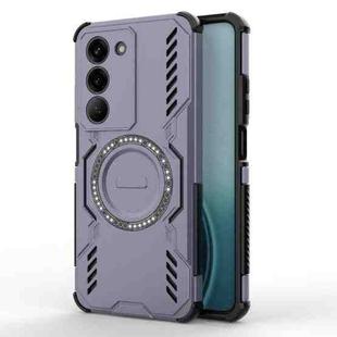 For Realme V60 Pro 5G Butterfly Armor MagSafe Magnetic Ring Shockproof Phone Case(Purple)