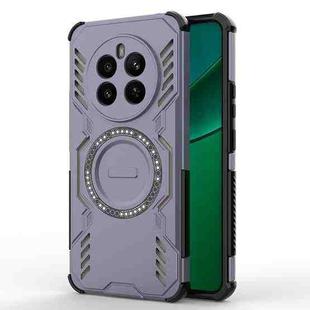 For Realme 12+ 5G Global / P1 5G Global Butterfly Armor MagSafe Magnetic Ring Shockproof Phone Case(Purple)