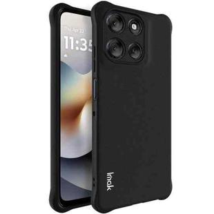 For Motorola Moto G56 5G imak Shockproof Airbag TPU Phone Case(Matte Black)