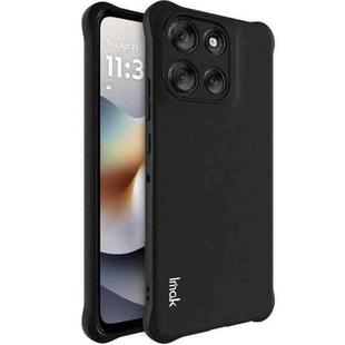 For Motorola Moto G86 5G imak Shockproof Airbag TPU Phone Case(Matte Black)