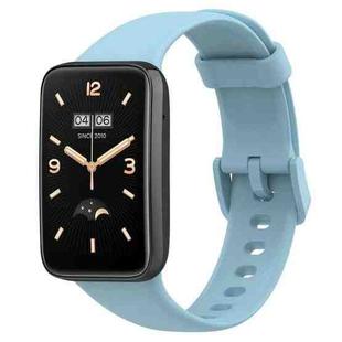 For Xiaomi Mi Band 7 Pro xDfind Solid Color Silicone Watch Band(Light Blue)