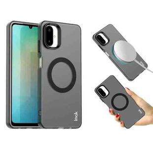 For Galaxy F06 5G / M06 5G IMAK Chocolate Series TPU + PET MagSafe Phone Case(Black)