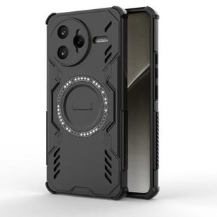 For Redmi K80 Pro 5G Butterfly Armor MagSafe Magnetic Ring Shockproof Phone Case(Black)