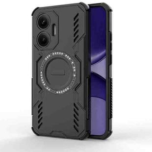 For Redmi Turbo 4 Pro 5G Butterfly Armor MagSafe Magnetic Ring Shockproof Phone Case(Black)