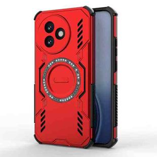 For Redmi K80 Ultra 5G Butterfly Armor MagSafe Magnetic Ring Shockproof Phone Case(Red)