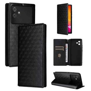 For Cubot Note 21 Cubic Grid Texture Flip Leather Phone Case(Black)