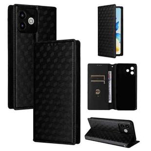 For Cubot Note 40 Cubic Grid Texture Flip Leather Phone Case(Black)