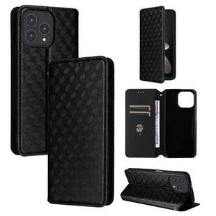 For Cubot P80 Cubic Grid Texture Flip Leather Phone Case(Black)