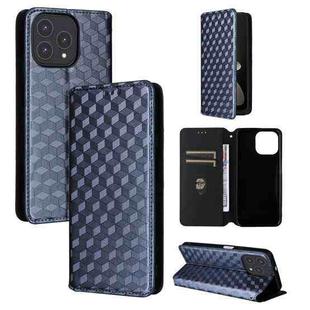For Cubot P80 Cubic Grid Texture Flip Leather Phone Case(Blue)