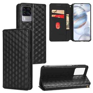 For Cubot X50 Cubic Grid Texture Flip Leather Phone Case(Black)